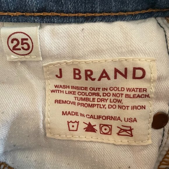 J BRAND Star Print Crop Skinny Jeans Size 25 - Picture 10 of 11
